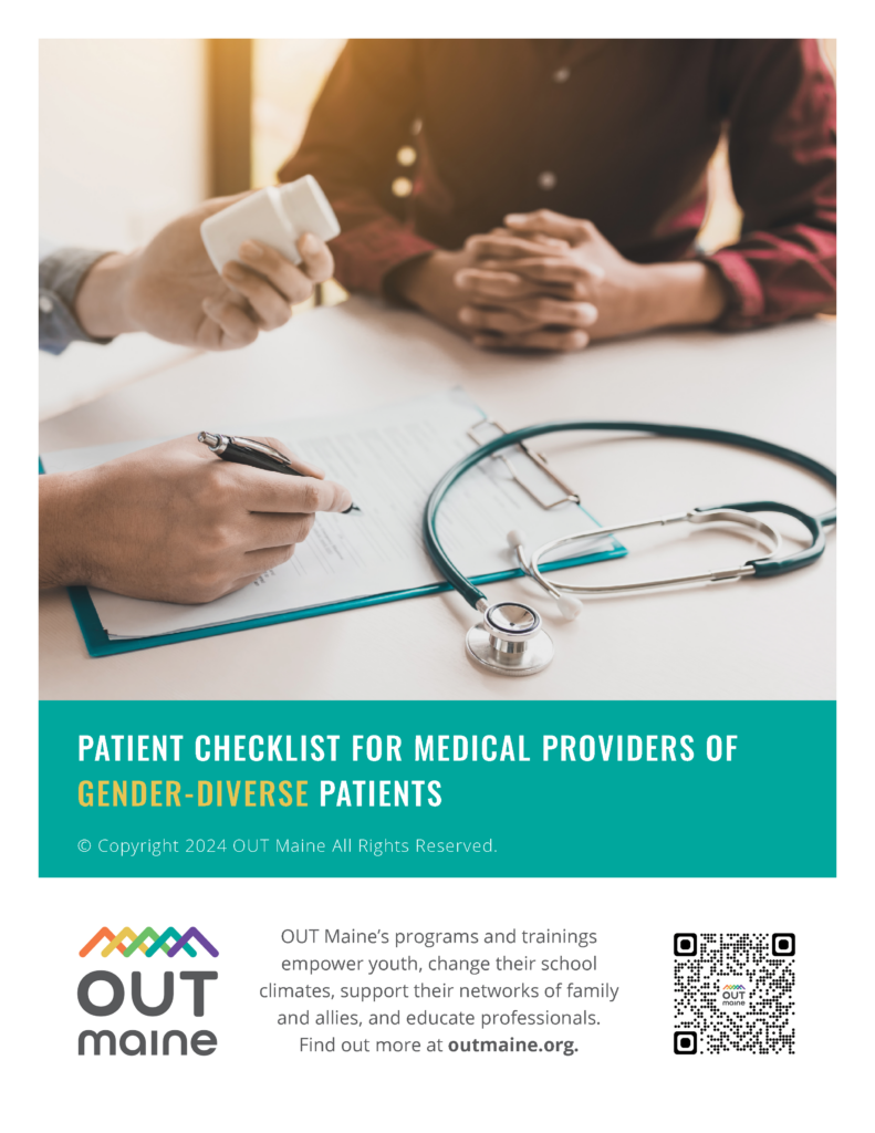 Patient Checklist for Medical Providers of Gender-Diverse Patients ...