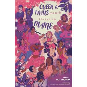 Art Poster 18"x24" Design: Youth Thrive in Maine - DOWNLOAD